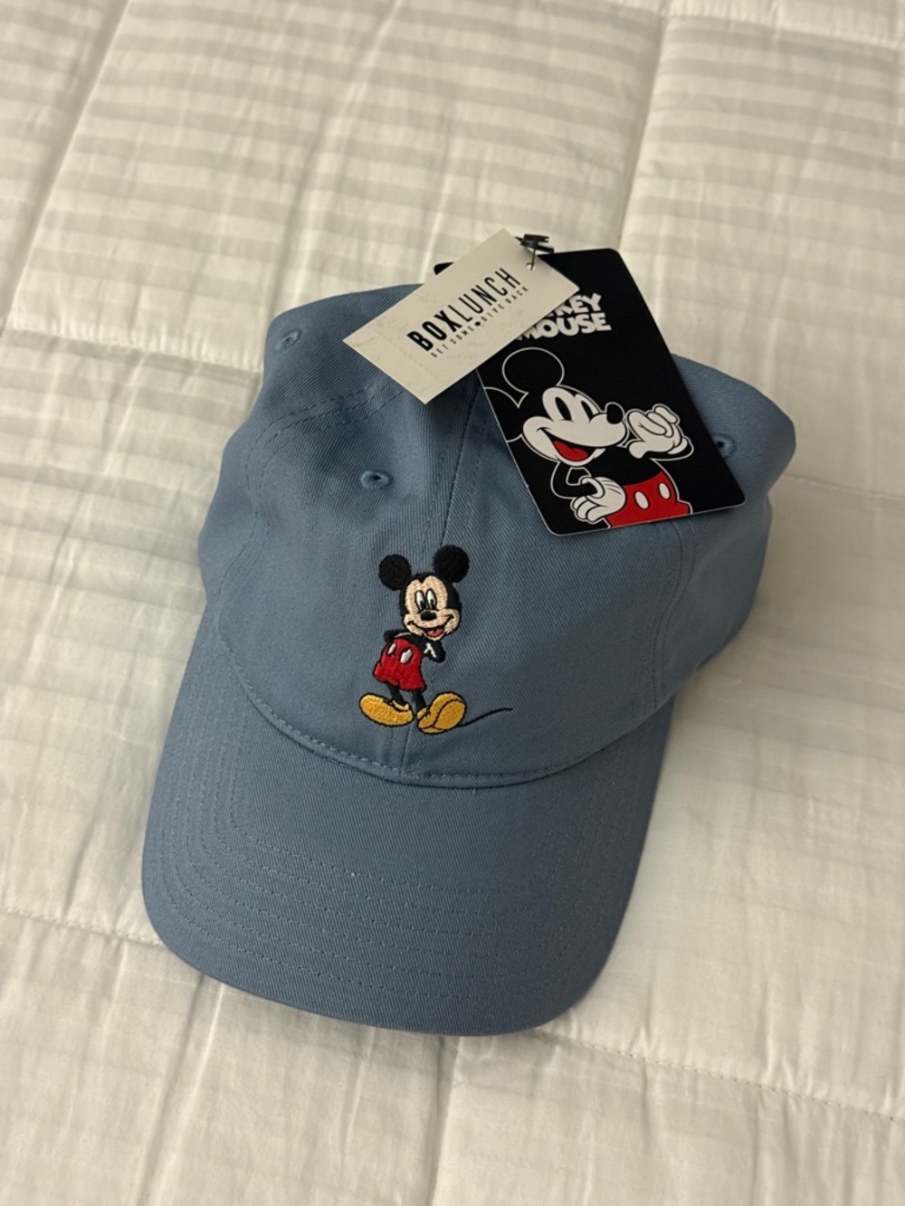 Disney Mickey Mouse Embroidered Blue Baseball Cap - BoxLunch